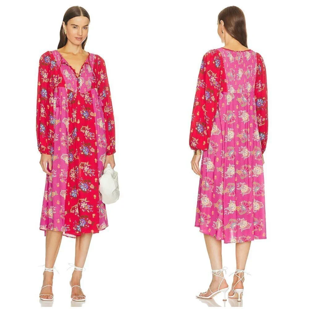 Spell | Dresses | Spell The Gypsy Solstice Boho Midi Dress Salsa Rose Large
